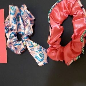 2 Lilly Pulitzer scrunchies